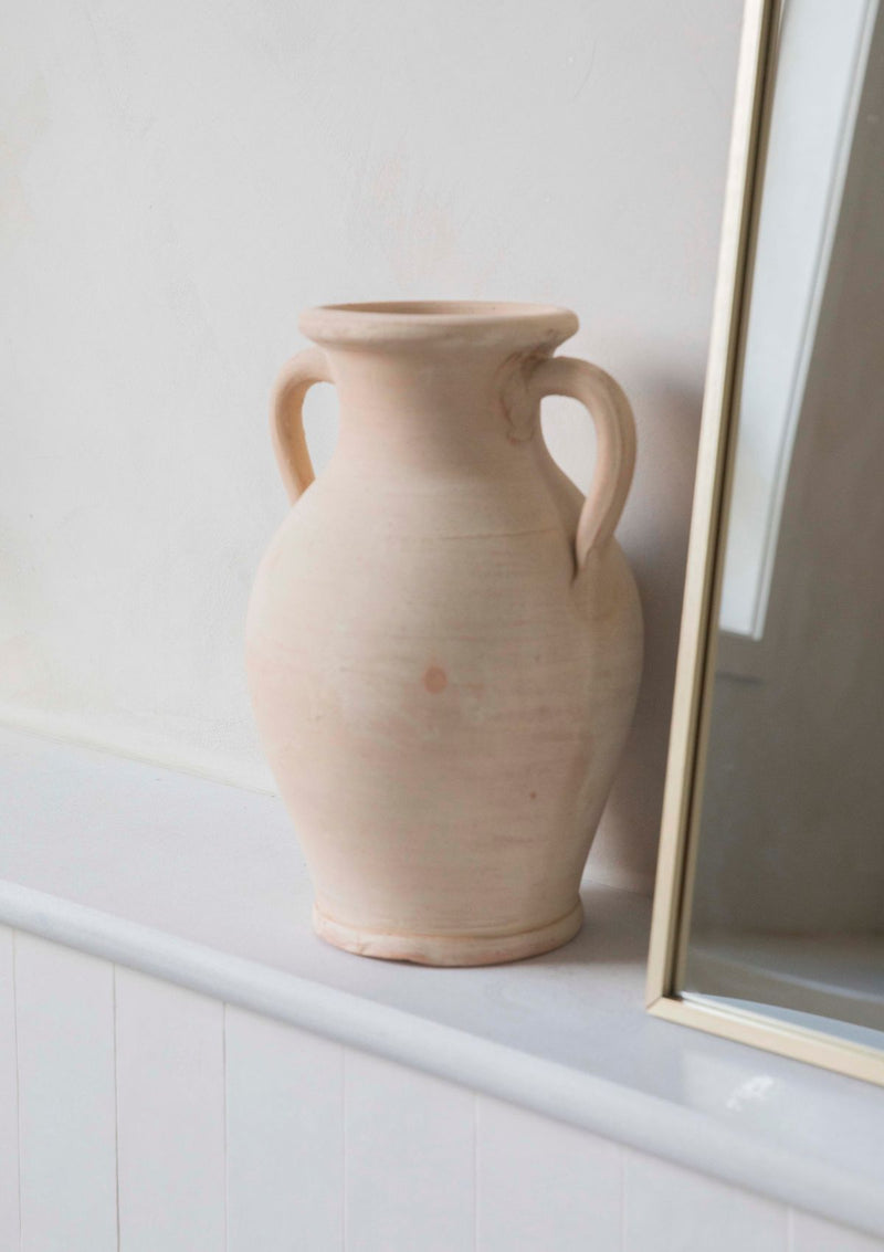 Curved Clay Vase