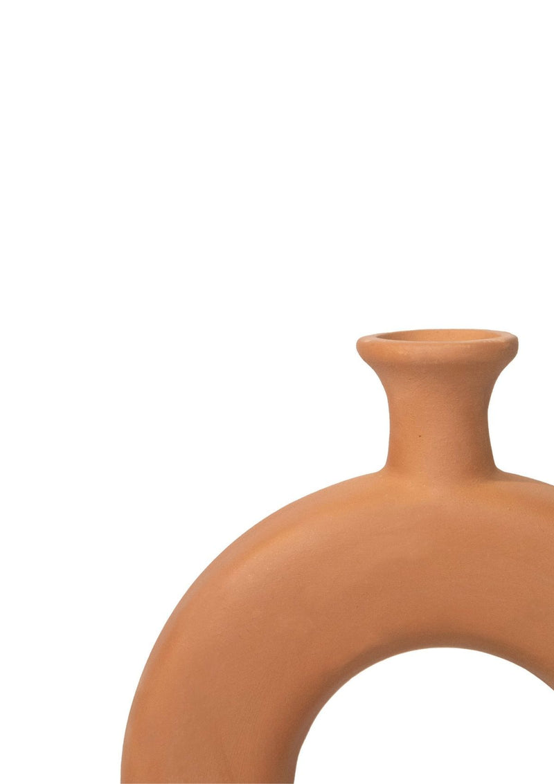 Flat Doughnut Clay Vase - Kawa Canada