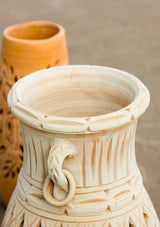 Missy Large Clay Cutwork Floor Vase - Kawa Canada