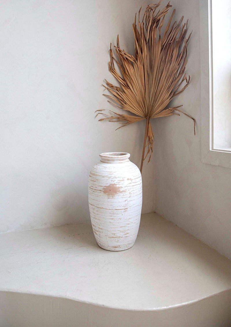 No Edges Large Clay Floor Vase - Kawa Canada