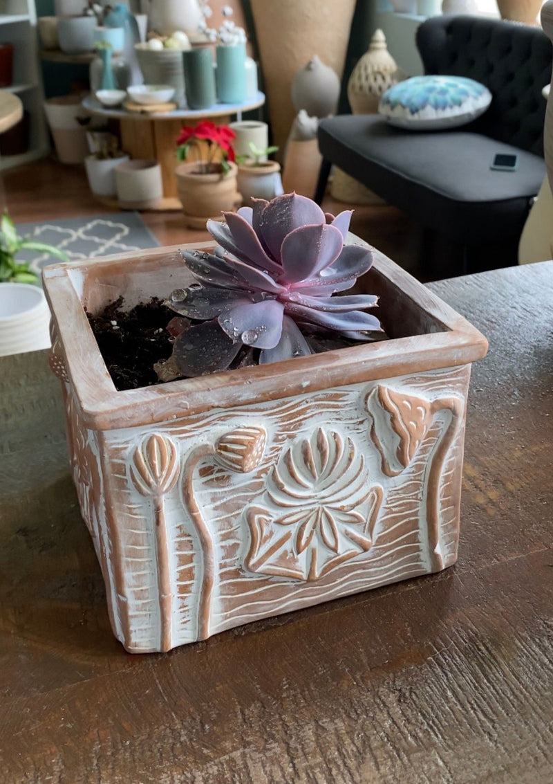 Sacred Lotus Clay Pot - Kawa Canada